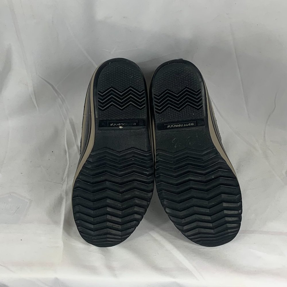 Sorel Yoot Pac Black Leather Rubber Waterproof Winter Boots Yth Sz 5 NY1880-013 - Picture 2 of 6